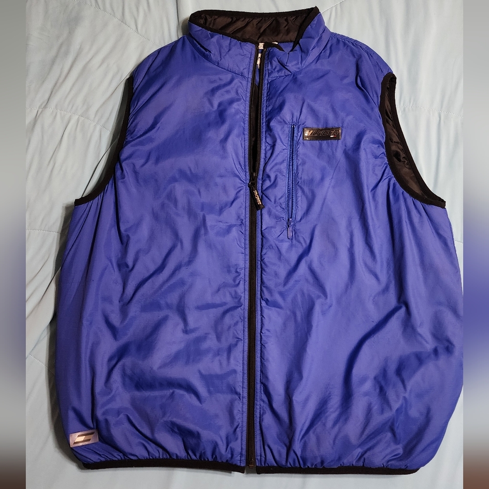 Hilfiger Athletics Blue Nylon Vest plus gray hoody extra